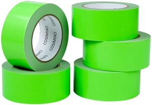 5-Pack Green Heavy Duty Duct Tape, 2 inches x 30 Yards, Strong, Flexible, No Residue, All-Weather and Tear by Hand - Bulk Value for Repairs, Industrial, Professional Use 5-Pack Green Heavy Duty Duct Tape, 2 inches x 30 Yards, Strong, Flexible, No Residue, All-Weather and Tear by Hand - Bulk Value for Repairs, Industrial, Professional Use