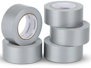 5-Pack Silver Heavy Duty Duct Tape, 2 inches x 30 Yards, Strong, Flexible, No Residue, All-Weather and Tear by Hand - Bulk Value for Repairs, Industrial, Professional Use 5-Pack Silver Heavy Duty Duct Tape, 2 inches x 30 Yards, Strong, Flexible, No Residue, All-Weather and Tear by Hand - Bulk Value for Repairs, Industrial, Professional Use