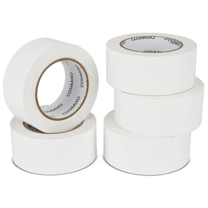 5-Pack White Heavy Duty Duct Tape, 2 inches x 30 Yards, Strong, Flexible, No Residue, All-Weather and Tear by Hand - Bulk Value for Repairs, Industrial, Professional Use 5-Pack White Heavy Duty Duct Tape, 2 inches x 30 Yards, Strong, Flexible, No Residue, All-Weather and Tear by Hand - Bulk Value for Repairs, Industrial, Professional Use