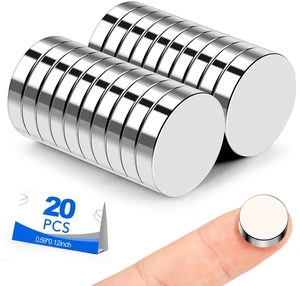 20 Pack Small Magnets, 15x3mm Refrigerator Magnets Rare Earth Magnet Neodymium Magnet for Crafts, Whiteboard, Kitchen Cabinet 20 Pack Small Magnets, 15x3mm Refrigerator Magnets Rare Earth Magnet Neodymium Magnet for Crafts, Whiteboard, Kitchen Cabinet
