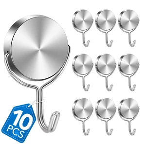 Magnetic Hooks for Cruise Cabins Essentials 2026 Door Magnets 80LBS 10 Pack Ship Walls Must Haves Classroom Strong Heavy Duty Metal Locker Decor magnet Decorations Fridge Organization Silver Magnetic Hooks for Cruise Cabins Essentials 2026 Door Magnets 80LBS 10 Pack Ship Walls Must Haves Classroom Strong Heavy Duty Metal Locker Decor magnet Decorations Fridge Organization Silver