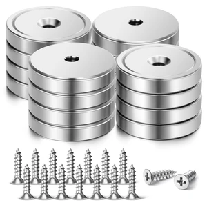 Strong Cup Magnet, 150 LBS+ Rare Earth Neodymium Magnets, Heavy Duty Magnets With Screws, Waterproof Magnet for Fridge, Wall, Hanging, Lifting, Crafts, Holding Tools(1.42*0.27 inch) - 16 Pack Strong Cup Magnet, 150 LBS+ Rare Earth Neodymium Magnets, Heavy Duty Magnets With Screws, Waterproof Magnet for Fridge, Wall, Hanging, Lifting, Crafts, Holding Tools(1.42*0.27 inch) - 16 Pack
