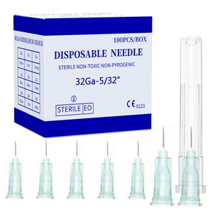 Disposable Luer Lock Needle 32Ga 4mm 100Pack(32Ga-4mm) Disposable Luer Lock Needle 32Ga 4mm 100Pack(32Ga-4mm)