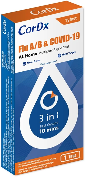 Flu A/B & COVID-19, At Home 3-in-1 Rapid Test Kit, 1 Test Nasal Swab Self-Test, Easy-To-Use For Adults And Kids, EUA Authorized OTC, Results In About 10 Minutes Flu A/B & COVID-19, At Home 3-in-1 Rapid Test Kit, 1 Test Nasal Swab Self-Test, Easy-To-Use For Adults And Kids, EUA Authorized OTC, Results In About 10 Minutes