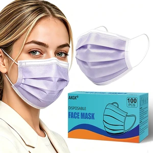 100Pcs Disposable Face Masks, Purple Face Mask, 3 Ply Disposable Mask Breathable Mask For Adults, Great For Outdoors, Home, Office, School 100Pcs Disposable Face Masks, Purple Face Mask, 3 Ply Disposable Mask Breathable Mask For Adults, Great For Outdoors, Home, Office, School