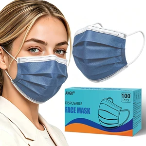 100Pcs Disposable Face Masks, Navy Blue Face Mask, 3 Ply Mask Breathable Mask For Adults, Great For Outdoors, Home, Office, School 100Pcs Disposable Face Masks, Navy Blue Face Mask, 3 Ply Mask Breathable Mask For Adults, Great For Outdoors, Home, Office, School