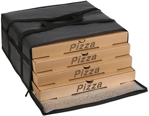 Pizza Carrier Insulated Bags Large for Deliveries, Insulated Pizza Carrier Delivery Bag 20x20 Food Bag for Personal and Professional Use (Black), Black, 20W x 20D x 8H, Modern Pizza Carrier Insulated Bags Large for Deliveries, Insulated Pizza Carrier Delivery Bag 20x20 Food Bag for Personal and Professional Use (Black), Black, 20W x 20D x 8H, Modern