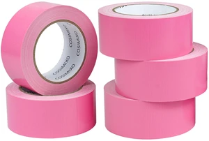 5-Pack Pink Heavy Duty Duct Tape, 2 inches x 30 Yards, Strong, Flexible, No Residue, All-Weather and Tear by Hand - Bulk Value for Repairs, Industrial, Professional Use 5-Pack Pink Heavy Duty Duct Tape, 2 inches x 30 Yards, Strong, Flexible, No Residue, All-Weather and Tear by Hand - Bulk Value for Repairs, Industrial, Professional Use