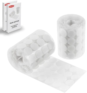 Self Adhesive Dots, 400 Pcs(200 Pair Sets) 1 Inch Diameter Strong Self Adhesive Dots Nylon Sticky Back Specie Hook Loop Strips, Small Circle Dots Stickers Tapes, White Self Adhesive Dots, 400 Pcs(200 Pair Sets) 1 Inch Diameter Strong Self Adhesive Dots Nylon Sticky Back Specie Hook Loop Strips, Small Circle Dots Stickers Tapes, White