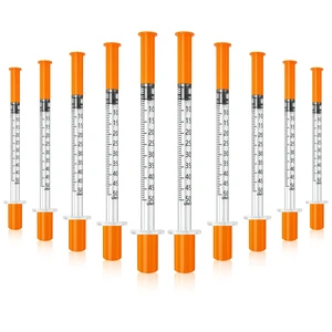 0.5 ml/cc Syringes 31 gauge 5/16"(8mm), Individually Packed Pack of 100 0.5 ml/cc Syringes 31 gauge 5/16"(8mm), Individually Packed Pack of 100