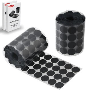 Self Adhesive Dots, 400 Pcs(200 Pair Sets) 1 Inch Diameter Strong Self Adhesive Dots Nylon Sticky Back Specie Hook Loop Strips, Small Circle Dots Stickers Tapes, Black Self Adhesive Dots, 400 Pcs(200 Pair Sets) 1 Inch Diameter Strong Self Adhesive Dots Nylon Sticky Back Specie Hook Loop Strips, Small Circle Dots Stickers Tapes, Black