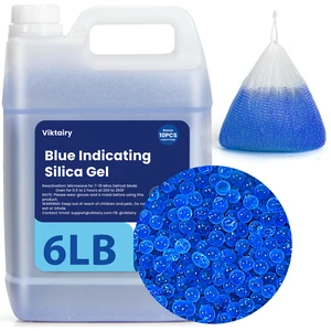 6LBS Silica Gel Desiccant Beads, Premium Blue Indicating Reusable Desiccant Bulk, Industry 3-5 mm Silica Beads Dehumidifier for 3D Filament, Electronic Devices, Camera, Jewelry, Safe (10PCS Bags) 6LBS Silica Gel Desiccant Beads, Premium Blue Indicating Reusable Desiccant Bulk, Industry 3-5 mm Silica Beads Dehumidifier for 3D Filament, Electronic Devices, Camera, Jewelry, Safe (10PCS Bags)