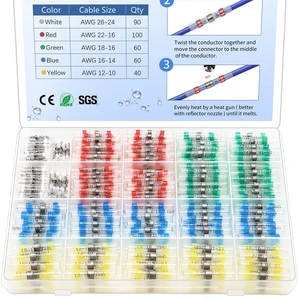 350 Pcs Solder Seal Wire Connectors Heat Shrink Butt Connectors Kit Marine Waterproof Wiring Electrical Cable Splice Terminals for Boat Automotive RV Trailer 350 Pcs Solder Seal Wire Connectors Heat Shrink Butt Connectors Kit Marine Waterproof Wiring Electrical Cable Splice Terminals for Boat Automotive RV Trailer