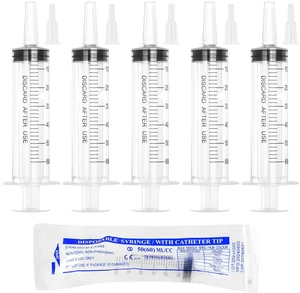 60ml Syringe for Liquid,50 Pack Large Plastic Syringes with Adapters and Cap,Individually Sealed Syringe for Feeding,Irrigation Water and Scientific Labs 60ml Syringe for Liquid,50 Pack Large Plastic Syringes with Adapters and Cap,Individually Sealed Syringe for Feeding,Irrigation Water and Scientific Labs