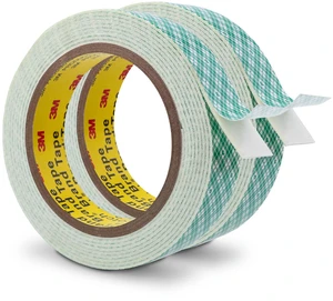 3M Double Sided Foam Tape 1" x 10Ft 2 Pack White Double Coated Urethane Adhesion Polyurethane Tape for Bonding Attaching Mounting Interior Signage Nameplates DIY Card 3M Double Sided Foam Tape 1" x 10Ft 2 Pack White Double Coated Urethane Adhesion Polyurethane Tape for Bonding Attaching Mounting Interior Signage Nameplates DIY Card