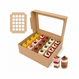 Dessert Shooter Boxes 5 Pack, Each Box Holds 20 Count 5 oz Dessert Shooter Cups, Food-Grade Dessert Cup Holder Boxes with Inserts, Dessert Shooter Box Packaging for Parties, Catering (Brown) Dessert Shooter Boxes 5 Pack, Each Box Holds 20 Count 5 oz Dessert Shooter Cups, Food-Grade Dessert Cup Holder Boxes with Inserts, Dessert Shooter Box Packaging for Parties, Catering (Brown)