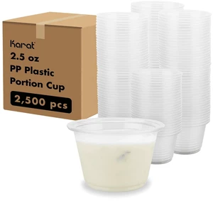 2.5oz Jello Shot Cups - Polypropylene - 2,500 Case - Ideal Condiment Containers/Souffle Cups - Dressings, Sauces, Dips - FP-P250-PP 2.5oz Jello Shot Cups - Polypropylene - 2,500 Case - Ideal Condiment Containers/Souffle Cups - Dressings, Sauces, Dips - FP-P250-PP
