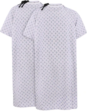 Unisex Hospital Gowns Back-Tie Patient Gowns Women Men Fits Sizes up to 2XL Lightweight, Loose-Fit, Comfortable, Soft, Multipurpose, Medical & Everyday Utility Unisex Hospital Gowns Back-Tie Patient Gowns Women Men Fits Sizes up to 2XL Lightweight, Loose-Fit, Comfortable, Soft, Multipurpose, Medical & Everyday Utility