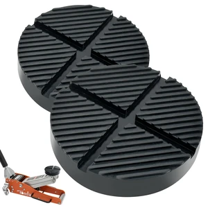 Floor Jack Pad, Pinch Weld Jack Adapter, Rubber Pad for Cars, 2 Pack Floor jack rubber pad with slotted grooves for pinch welds, durable rubber and a non-slip surface for secure vehicle lifting Floor Jack Pad, Pinch Weld Jack Adapter, Rubber Pad for Cars, 2 Pack Floor jack rubber pad with slotted grooves for pinch welds, durable rubber and a non-slip surface for secure vehicle lifting