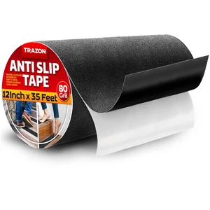 Grip Tape - Heavy Duty Anti Slip Tape for Stairs Outdoor/Indoor Waterproof 12Inch x 35Ft Safety Non Skid Roll for Stair Steps Ramp Traction Tread Staircases Grips Adhesive Non Slip Strips Walk Black Grip Tape - Heavy Duty Anti Slip Tape for Stairs Outdoor/Indoor Waterproof 12Inch x 35Ft Safety Non Skid Roll for Stair Steps Ramp Traction Tread Staircases Grips Adhesive Non Slip Strips Walk Black