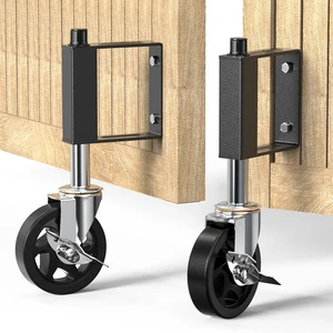 Heavy Duty Gate Wheels for Fences, Yards, Farms, Gate Casters with Spring Loaded, 360 Degree Swivel Max Load Capacity 220lbs Heavy Duty Gate Wheels for Fences, Yards, Farms, Gate Casters with Spring Loaded, 360 Degree Swivel Max Load Capacity 220lbs