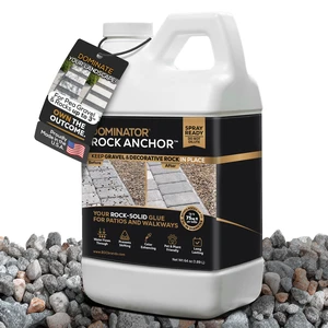 Rock Anchor 64oz - Rock Glue for Landscaping Gravel & Stone, Ready to Spray, Locks in River Rock, Pea Gravel & Decorative Rock, Prevents Scattering & Washouts, Water-Based Rock Anchor 64oz - Rock Glue for Landscaping Gravel & Stone, Ready to Spray, Locks in River Rock, Pea Gravel & Decorative Rock, Prevents Scattering & Washouts, Water-Based