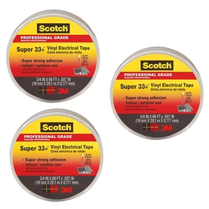 Scotch Super 33+ Vinyl Electrical Tape.75-Inch by 66-Feet Scotch Super 33+ Vinyl Electrical Tape.75-Inch by 66-Feet