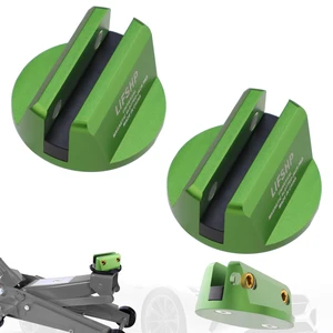 2Pcs Universal Aluminum Magnetic Grooved Pinch Weld Jack Pad-Green Frame Rail Jack Pad Adapter for SUV, Pickup, Sedan, MPV & Wagon, Essential for DIY Tire Changing & Vehicle OilChange Repairs 2Pcs Universal Aluminum Magnetic Grooved Pinch Weld Jack Pad-Green Frame Rail Jack Pad Adapter for SUV, Pickup, Sedan, MPV & Wagon, Essential for DIY Tire Changing & Vehicle OilChange Repairs
