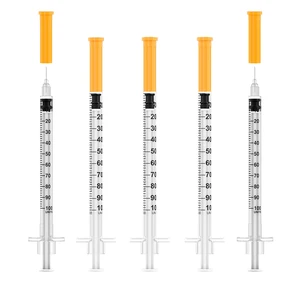 1ml/cc Disposable Syringe with 31Ga 5/16" (8mm) Needle,(100 Pack) Individually Wrapped| Lab Supplies 1ml/cc Disposable Syringe with 31Ga 5/16" (8mm) Needle,(100 Pack) Individually Wrapped| Lab Supplies