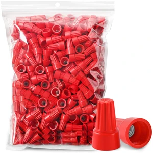 300 Pcs Red Wire Connectors Nuts, Electrical Wire Caps Insulated 18-10 AWG, Twist-On Nuts Screw Wires Cap Small, for Home Electric Wiring, DIY Repairs & Commercial Use, Assortment Available 300 Pcs Red Wire Connectors Nuts, Electrical Wire Caps Insulated 18-10 AWG, Twist-On Nuts Screw Wires Cap Small, for Home Electric Wiring, DIY Repairs & Commercial Use, Assortment Available