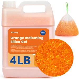 4LBS Desiccant Beads, Premium Orange Indicating Reusable Silica Gel Beads Bulk, Industry Standard 3-5 mm Desiccant Dehumidifier for 3D Filament, Electronic Devices, Camera, Documents, Safe (10PCS Bags 4LBS Desiccant Beads, Premium Orange Indicating Reusable Silica Gel Beads Bulk, Industry Standard 3-5 mm Desiccant Dehumidifier for 3D Filament, Electronic Devices, Camera, Documents, Safe (10PCS Bags