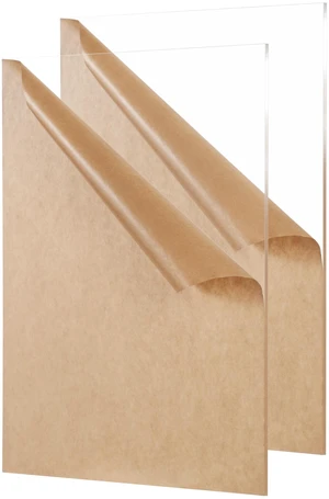 Clear Cast Acrylic Sheet 18" x 24" x 1/8" Thick (3mm), Pack of 2 Plexiglass Panel; Transparent Square; Plastic Board; for Sign, Craft, Display Projects, Laser Cutting, Engraving Clear Cast Acrylic Sheet 18" x 24" x 1/8" Thick (3mm), Pack of 2 Plexiglass Panel; Transparent Square; Plastic Board; for Sign, Craft, Display Projects, Laser Cutting, Engraving