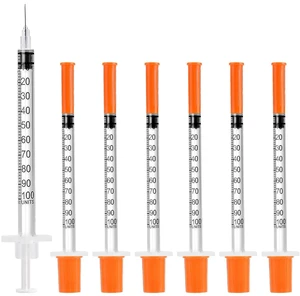 Pack of 100 Syringes U-100 31G 5/16" 1ml, Disposable Syringe, Lab Supplies 5/16"(8mm) 1ml/cc Individual Packed Syringes Pack of 100 Syringes U-100 31G 5/16" 1ml, Disposable Syringe, Lab Supplies 5/16"(8mm) 1ml/cc Individual Packed Syringes