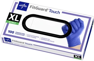 Medline Touch Nitrile Exam Gloves, 100 Count, X-Large, Powder Free, Disposable, Not Made with Natural Rubber Latex, Excellent Sense of Touch for Medical Tasks, Durable for Household Chores Medline Touch Nitrile Exam Gloves, 100 Count, X-Large, Powder Free, Disposable, Not Made with Natural Rubber Latex, Excellent Sense of Touch for Medical Tasks, Durable for Household Chores