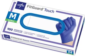 Medline Touch Nitrile Exam Gloves, 100 Count, Medium, Powder Free, Disposable, Not Made with Natural Rubber Latex, Excellent Sense of Touch for Medical Tasks, Durable for Household Chores Medline Touch Nitrile Exam Gloves, 100 Count, Medium, Powder Free, Disposable, Not Made with Natural Rubber Latex, Excellent Sense of Touch for Medical Tasks, Durable for Household Chores