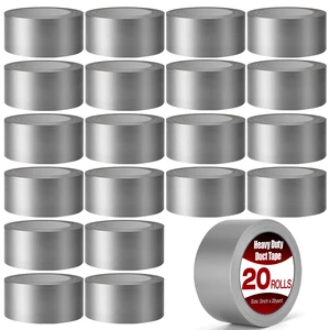 Heavy Duty Duct Tape 20 Pack, 2 Inch x 400 Yards Gray Waterproof Multipurpose Tape, Strong Adhesive No Residue, Easy Tear by Hand for Home & Outdoor Repairs Heavy Duty Duct Tape 20 Pack, 2 Inch x 400 Yards Gray Waterproof Multipurpose Tape, Strong Adhesive No Residue, Easy Tear by Hand for Home & Outdoor Repairs