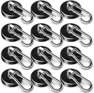 Magnet Hooks Heavy Duty, 100 LBS Strong Magnetic Hook, 12 Pack Heavy Duty Magnetic Hooks for Hanging, Garage, Kitchen, Grill, Cruise Ship Essentials Magnet Hooks Heavy Duty, 100 LBS Strong Magnetic Hook, 12 Pack Heavy Duty Magnetic Hooks for Hanging, Garage, Kitchen, Grill, Cruise Ship Essentials