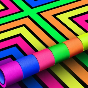 6 Colors Neon Gaffer Cloth Tape Fluorescent Rainbow Color UV Blacklight Glow in The Dark Tapes Neon Duct Reflective Tapes for Party Supplies (2 Inch x 16.5 Ft) 6 Colors Neon Gaffer Cloth Tape Fluorescent Rainbow Color UV Blacklight Glow in The Dark Tapes Neon Duct Reflective Tapes for Party Supplies (2 Inch x 16.5 Ft)