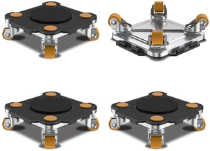 Furniture Mover with Wheels - Add Black Connect Dolly Pro 4 Pack 360° Rotation Wheels Furniture Dolly for Moving Sliding Heavy Furniture, Appliances, 880 LB Max Load Capacity Furniture Mover with Wheels - Add Black Connect Dolly Pro 4 Pack 360° Rotation Wheels Furniture Dolly for Moving Sliding Heavy Furniture, Appliances, 880 LB Max Load Capacity