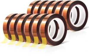 12 Rolls 10mm x16m(52FT) Heat Tape High Temperature Heat Resistant Tape Heat Transfer Tape for Heat Sublimation Press Vinyl,No Residue 12 Rolls 10mm x16m(52FT) Heat Tape High Temperature Heat Resistant Tape Heat Transfer Tape for Heat Sublimation Press Vinyl,No Residue