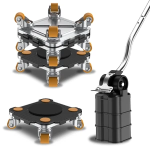 Furniture Mover with Wheels & Aux. Lifter-Black Connect Dolly Pro 360° Rotation Wheels Furniture Dolly for Moving Sliding Heavy Furniture, Appliances, 880 LB Max Load Capacity Furniture Mover with Wheels & Aux. Lifter-Black Connect Dolly Pro 360° Rotation Wheels Furniture Dolly for Moving Sliding Heavy Furniture, Appliances, 880 LB Max Load Capacity