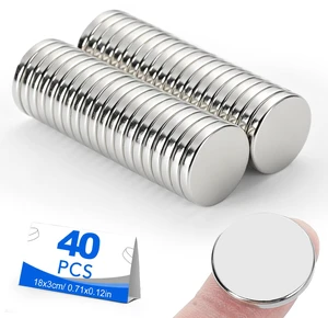 40 Pack Small Magnets, 18x3mm Refrigerator Magnets Rare Earth Magnets Neodymium Magnets for Crafts, Whiteboard, Kitchen Cabinet 40 Pack Small Magnets, 18x3mm Refrigerator Magnets Rare Earth Magnets Neodymium Magnets for Crafts, Whiteboard, Kitchen Cabinet