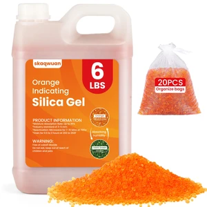 6 LBS Orange Indicating Silica Gel Desiccant Beads, Industry Standard 3-5mm Reusable Desiccant, for 3D Printer Electronics Camera Jewelry Paintings (20PCS Organza Bag) 6 LBS Orange Indicating Silica Gel Desiccant Beads, Industry Standard 3-5mm Reusable Desiccant, for 3D Printer Electronics Camera Jewelry Paintings (20PCS Organza Bag)