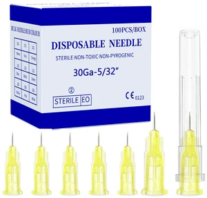 Disposable Luer Lock Needle 30Ga 4mm 100Pack(30Ga-4mm) Disposable Luer Lock Needle 30Ga 4mm 100Pack(30Ga-4mm)