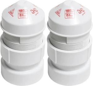Air Admittance Valve,1-1/2in-2in,20DFU 39016-1 Each (Pack of 2) Air Admittance Valve,1-1/2in-2in,20DFU 39016-1 Each (Pack of 2)