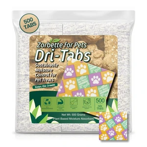 Paw Print Edition Food-Safe Desiccant Dri-Tabs 500 Count Sustainable Moisture Absorbers for Pet Bakeries, Baked Dog Biscuits, and Dehydrated Treats Extends Shelf Life & Preserves Crunch Paw Print Edition Food-Safe Desiccant Dri-Tabs 500 Count Sustainable Moisture Absorbers for Pet Bakeries, Baked Dog Biscuits, and Dehydrated Treats Extends Shelf Life & Preserves Crunch