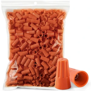 600 Pcs Orange Wire Connectors Nuts, Electrical Wire Caps Insulated 18-16 AWG, Twist-On Nuts Screw Wires Cap Small, for Home Electric Wiring, DIY Repairs & Commercial Use, Assortment Available 600 Pcs Orange Wire Connectors Nuts, Electrical Wire Caps Insulated 18-16 AWG, Twist-On Nuts Screw Wires Cap Small, for Home Electric Wiring, DIY Repairs & Commercial Use, Assortment Available