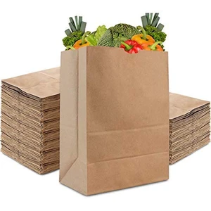 57 Lb Kraft Paper Bag (100 Count) Heavy Duty, Large Brown Paper Grocery Bags for Food Shopping, Recycling, Trash, Bulk Pack Size 57 Lb Kraft Paper Bag (100 Count) Heavy Duty, Large Brown Paper Grocery Bags for Food Shopping, Recycling, Trash, Bulk Pack Size