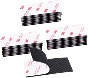 Hook and Loop Tape 2in x 4in 30 Pairs, Mounting Tape Heavy Duty Adhesion Slef Adhesive Interlocking Strip, Back Adhesive Mounting Strips, Reclosable Sticky Back, Double Sided Carpet & Rug Fixation Hook and Loop Tape 2in x 4in 30 Pairs, Mounting Tape Heavy Duty Adhesion Slef Adhesive Interlocking Strip, Back Adhesive Mounting Strips, Reclosable Sticky Back, Double Sided Carpet & Rug Fixation