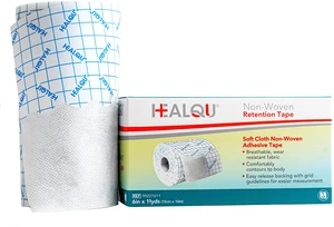 Dressing Retention Tape - 6" x 11yd, Premium Non-Woven Hypoallergenic Cloth - Secure and Gentle Adhesive for Wound Dressings - Latex-Free and Versatile for Sensitive Skin Care Dressing Retention Tape - 6" x 11yd, Premium Non-Woven Hypoallergenic Cloth - Secure and Gentle Adhesive for Wound Dressings - Latex-Free and Versatile for Sensitive Skin Care